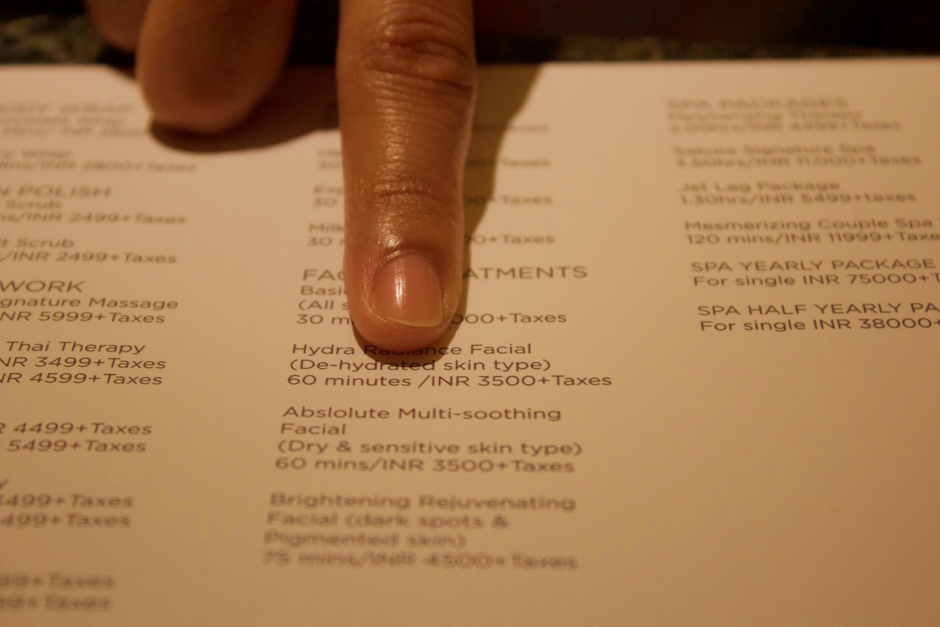 Absolute Soothing Facial Sakura Spa