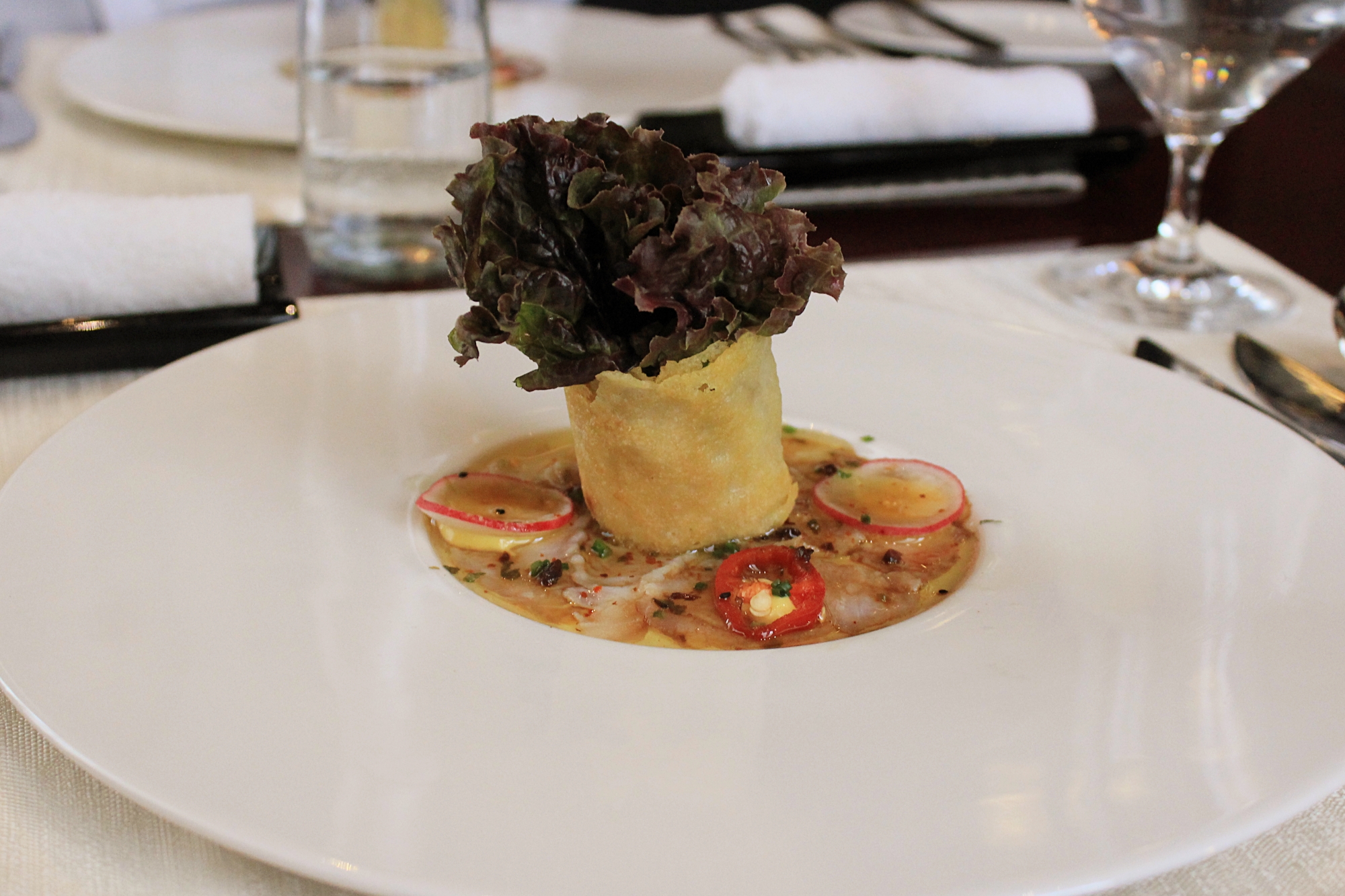 Hemant Oberoi BKC Fish Carpaccio