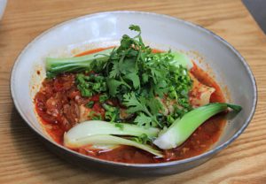 Hunan style steamed chilean sea bass San Qi