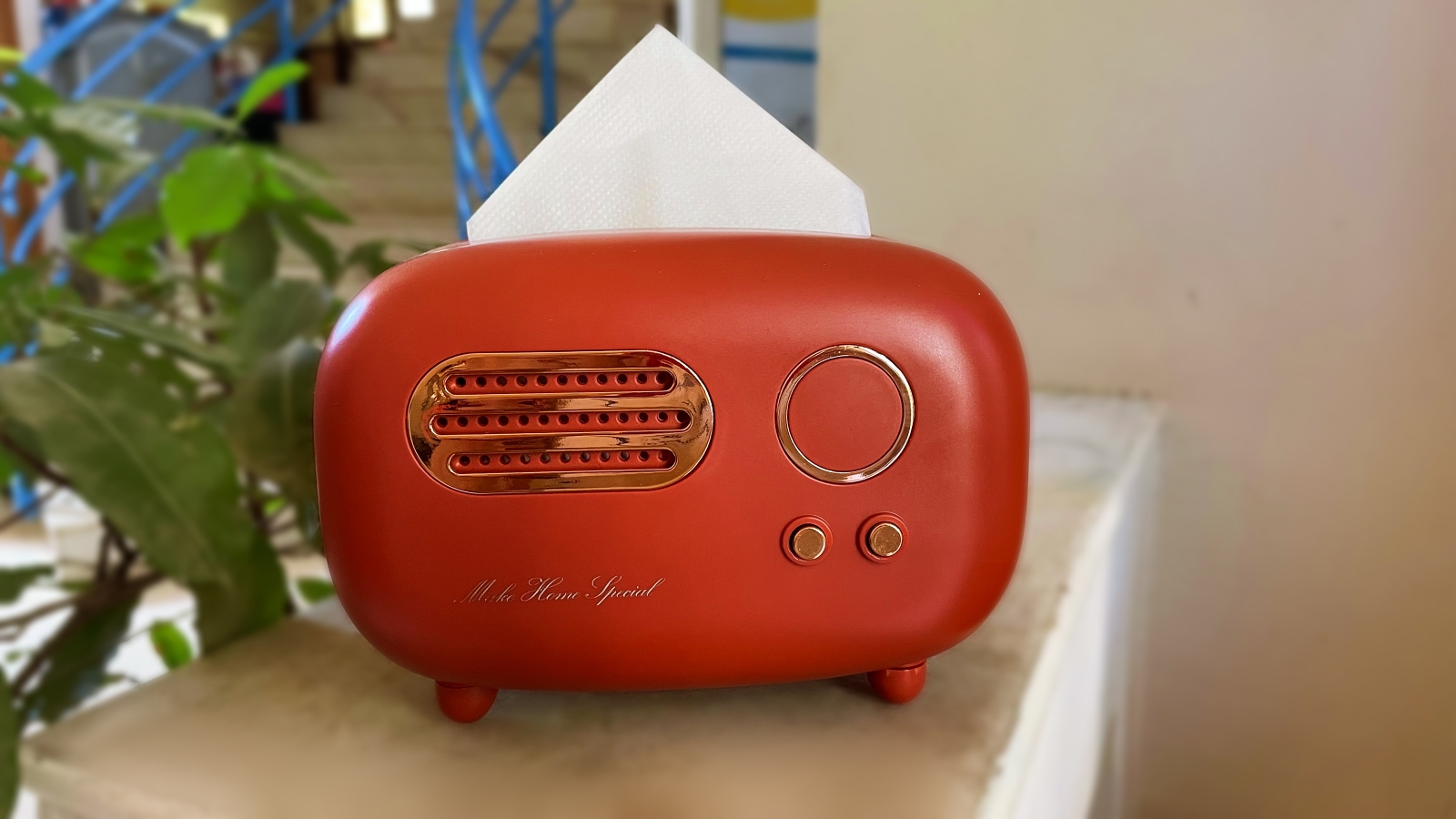 Vintage Radio Tissue Box Nestasia